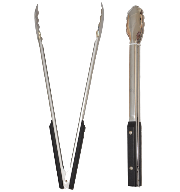 Dax 40cm Original Clamshell Braai Tong - Black
