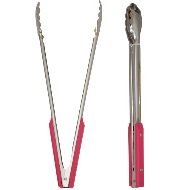 Dax 40cm Original Clamshell Braai Tong - Cherry Pink