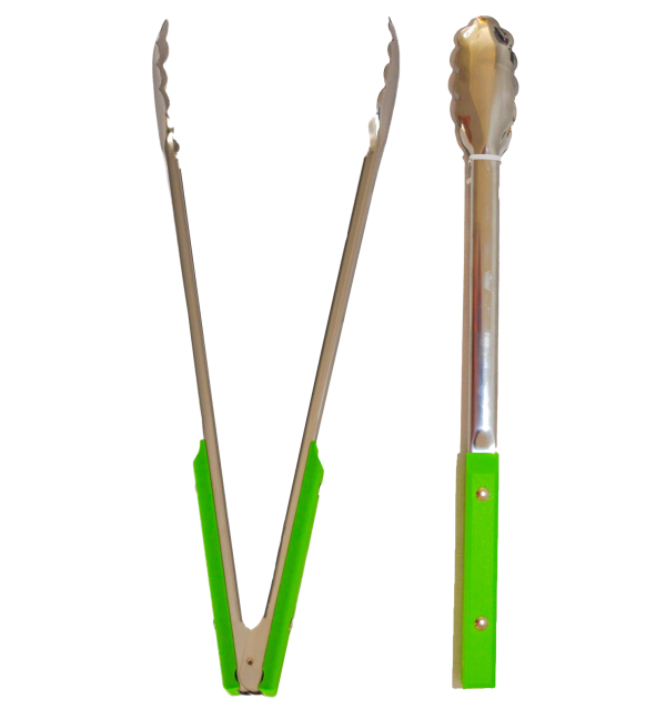 Dax 40cm Original Clamshell Braai Tong - Lime Green