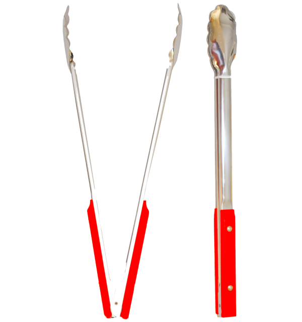 Dax 40cm Original Clamshell Braai Tong - Red