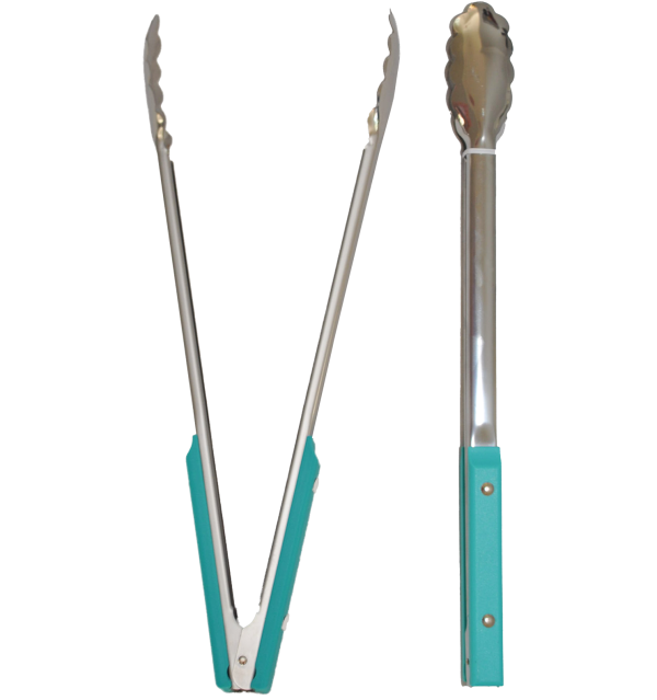 Dax 40cm Original Clamshell Braai Tong - Teal