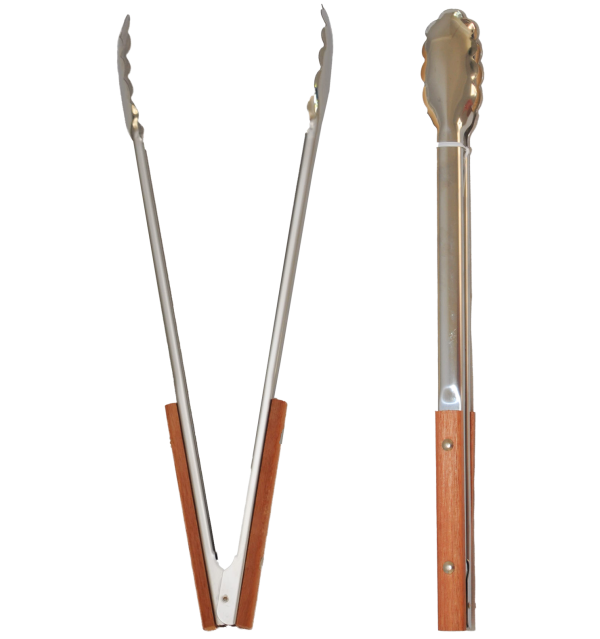 Dax 40cm Original Clamshell Braai Tong - Wood